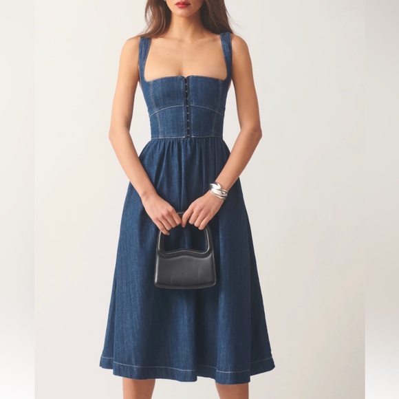 Reformation Dresses & Skirts - Reformation Tagliatelle Denim Midi Dress
